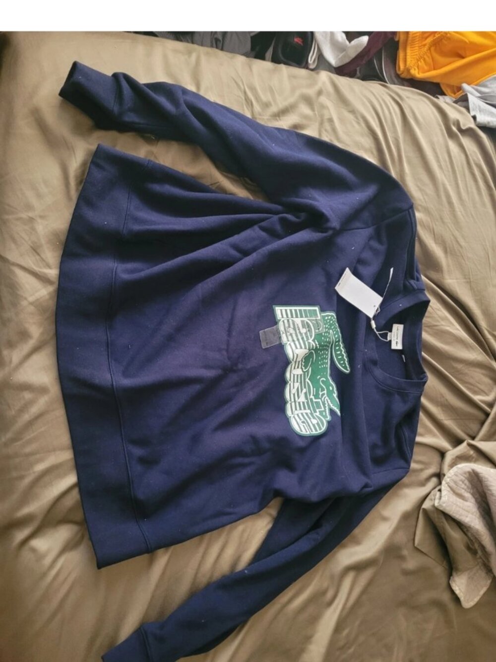 Brand-New With Tags Defected Men's Lacoste Classic Fit Pullover Sweater Size 3XL